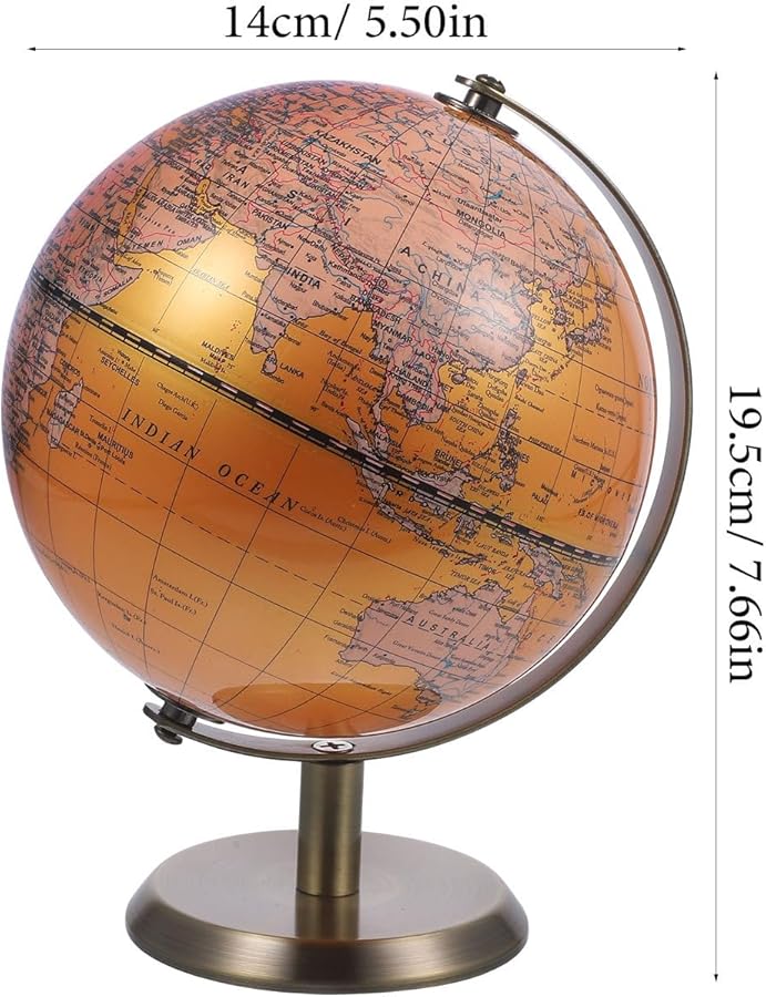 كرة أرضية من الأي بي إس والسبائك مع قاعدة متينة أداة تعليمية لتدريس الجغرافيا على سطح المكتب - Image 2